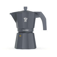 ESPRESSOKOCHER Graphit 10.5/14.5/21 cm ITL006CP12X - Graphitfarben, Metall (14.5/21/10.5cm) - Pezzetti 