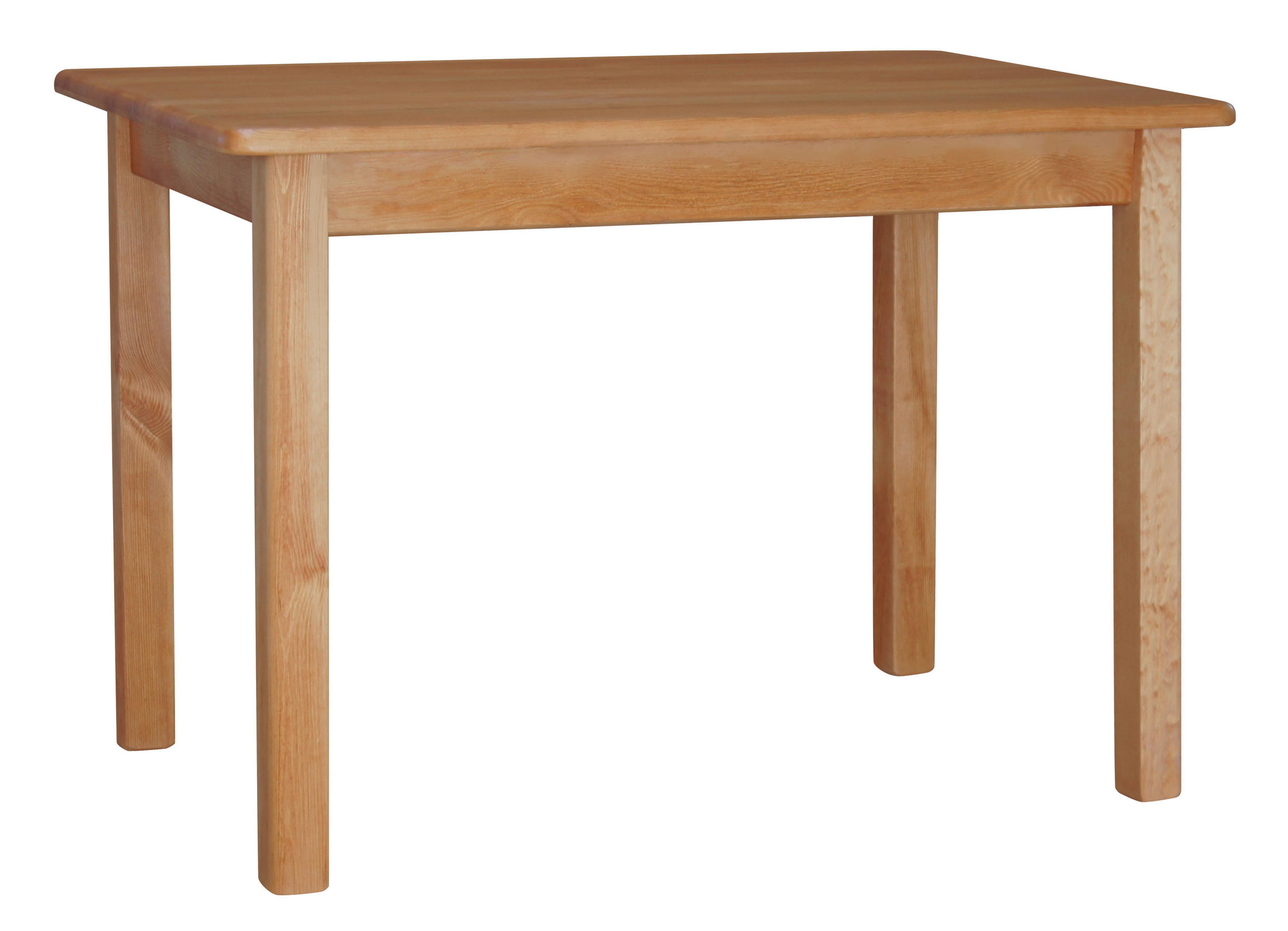 ESSTISCH Kiefernholz, quadratische Beine, Erle 120 × 70 × 75 cm - Erlefarben, Holz (120/70/75cm) - Koma