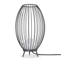 STEHLEUCHTE Auzzurra - Anthrazit, Metall (36/36/57.4cm) - Paco Home