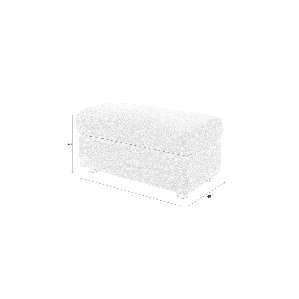 SITZHOCKER Mississippi Garten Beige - Beige, Kunststoff (82/40/40cm) - Zuiver