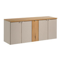 WASCHTISCHUNTERSCHRANK 140cm Manoa Kaschmir - Holz - Beige, Holzwerkstoff (140/59/40cm) - Petits-meubles