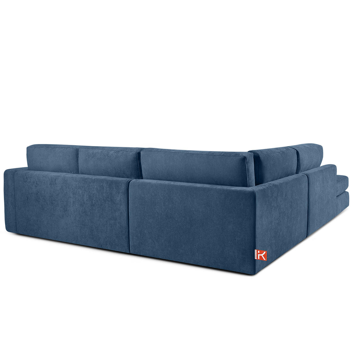 ECKSOFA links VERUS - Dunkelblau, Holz/Holzwerkstoff (297/248cm) - KONSIMO®