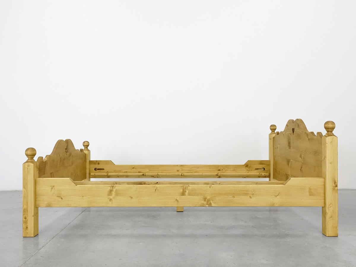 BETT aus Massivholz MEXICANA - Honig, Holz (180/200cm) - Seart