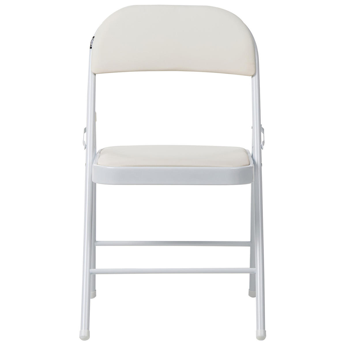 KLAPPSTUHL 4er-Set Metall Weiß Shasta - Weiß, Metall (45/77/47cm) - Beliani