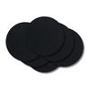 UNTERSETZER - Veganes Leder - Schwarz - ø 10 cm - 6 Stück - Schwarz, Kunststoff (2/10cm) - Cookinglife