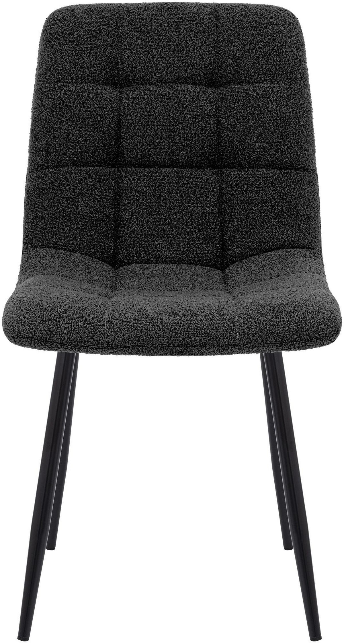 ESSZIMMERSTUHL Antibes 84x45x55 cm dunkelgrau - Dunkelgrau, Textil (45/84/55cm) - furnicato