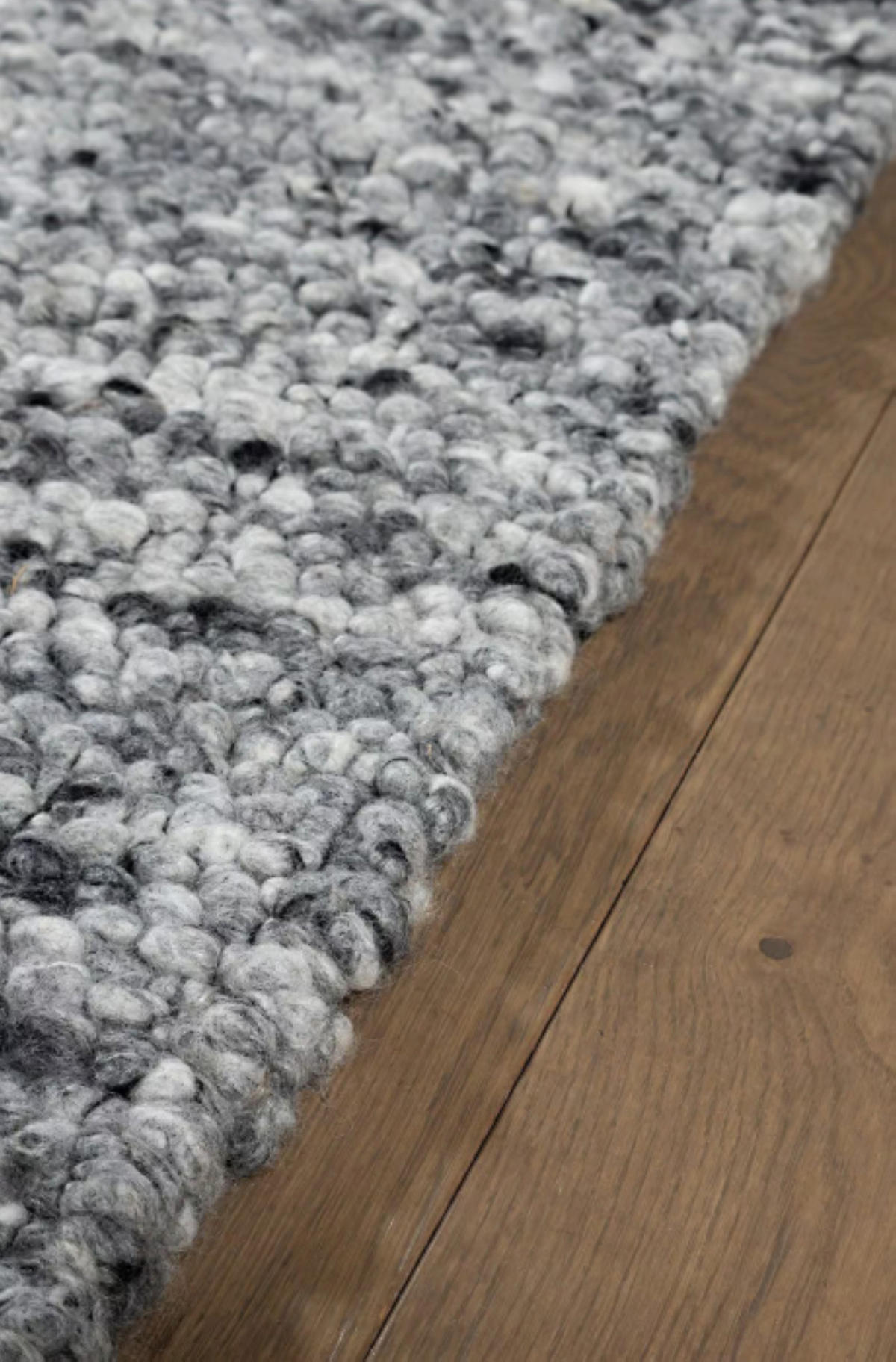 TEPPICH Wohn-/Schlafzimmer Wolle SHEPERD Grau 170x240 cm - Grau, Naturmaterialien (170/240cm) - Novatrend