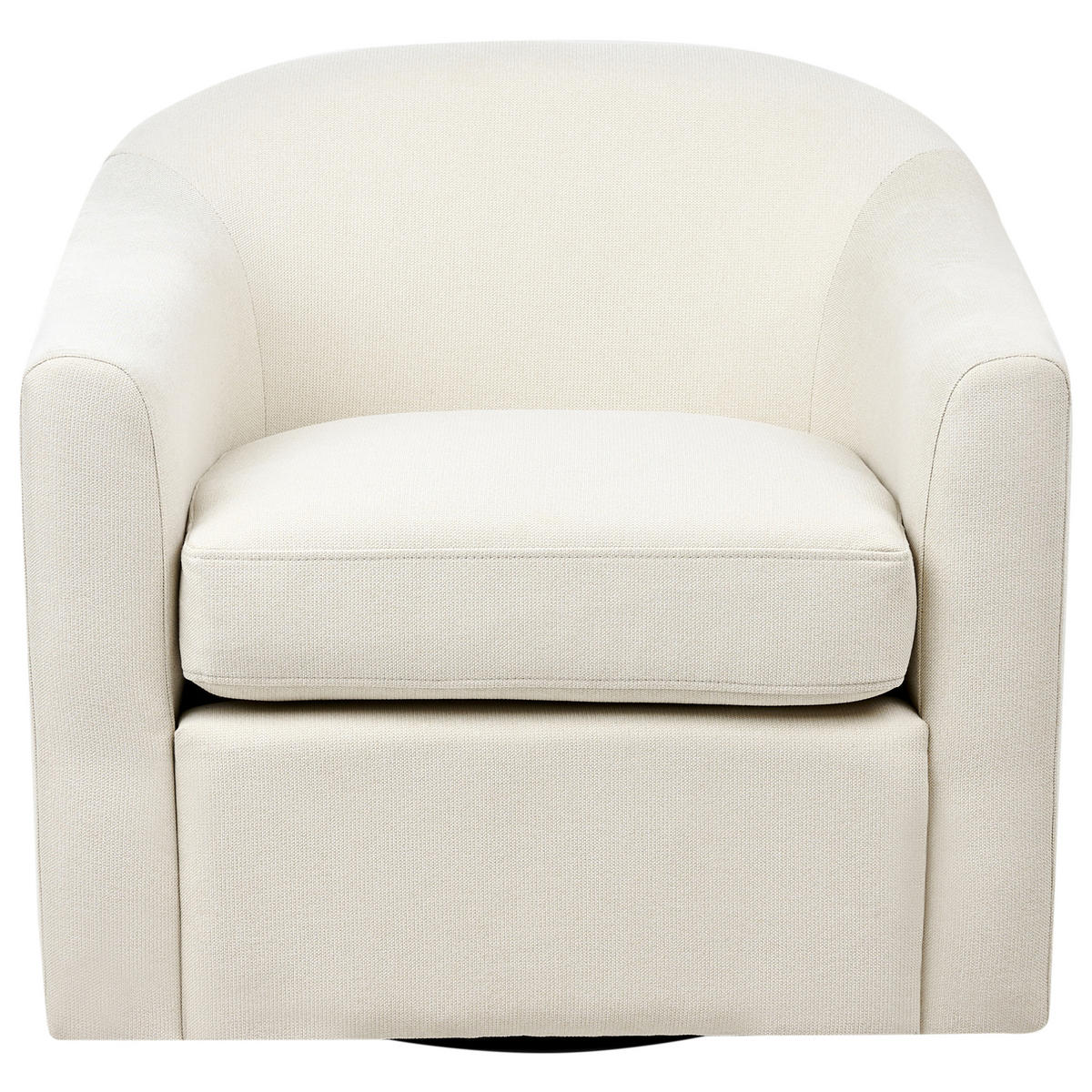 SNURRFÅTÖLJ tyg ljusbeige Magnor - Beige, Textil (76/74/73cm) - Beliani