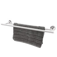 BADETUCHSTANGE LUCENTE, Edelstahl verchromt - Chromfarben, Metall (69/6/13.5cm) - bremermann