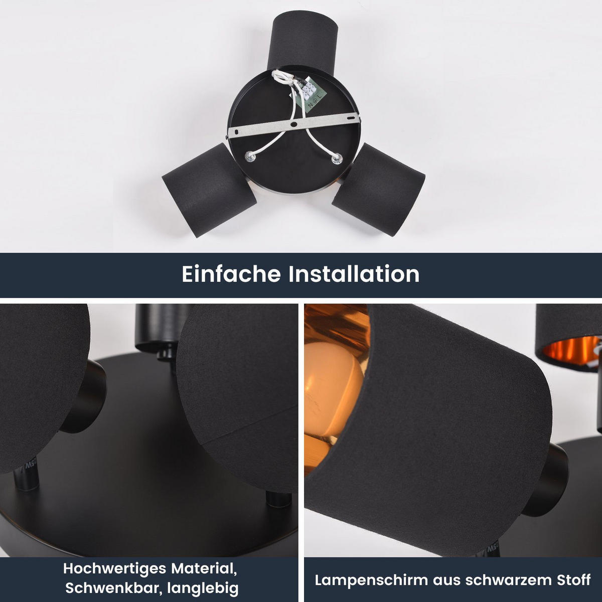 STRAHLER Brand 25/25/21 cm - Schwarz, Textil (25/25/21cm) - Nettlife