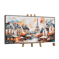 GEMÄLDE Die Gemütlichkeit von Paris Schattenfugenrahmen Grau 120x60 cm - Grau, Holz (120/60cm) - YS-art gallery