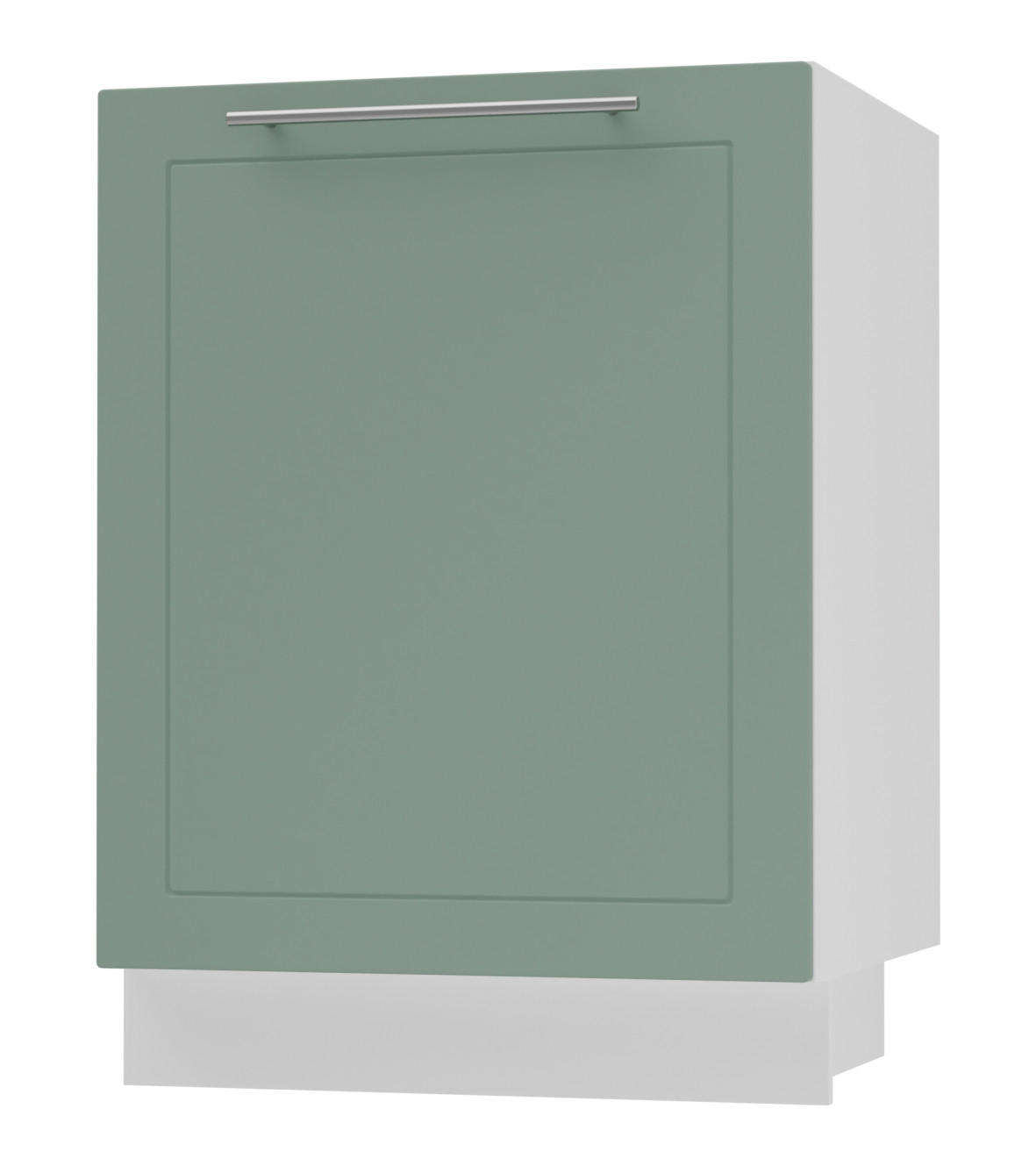 KÜCHENUNTERSCHRANK Kvantum D1D/50 Mint Matt / Weiß Matt 50 / 50 / 82cm - Weiß/Mintgrün, Holz/Holzwerkstoff (50/82/50cm) - Feldmann-Wohnen