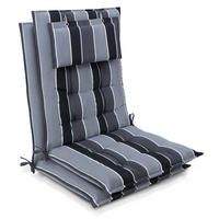 HOCHLEHNER Sun-HL 119x50x8cm Anthrazit-Gestreift (2tlg) - Dunkelgrau, Textil (50/120cm) - Beautissu 