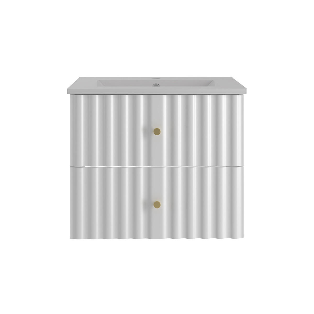 WASCHTISCH 60cm Izae Weiß - Weiß, Holzwerkstoff (60/50/45.8cm) - Petits-meubles