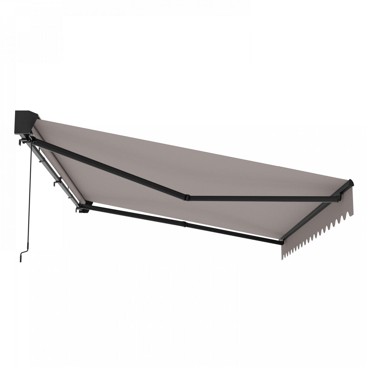 MARKISE, Taupe - Taupe, Metall (250/18/300cm) - Oviala