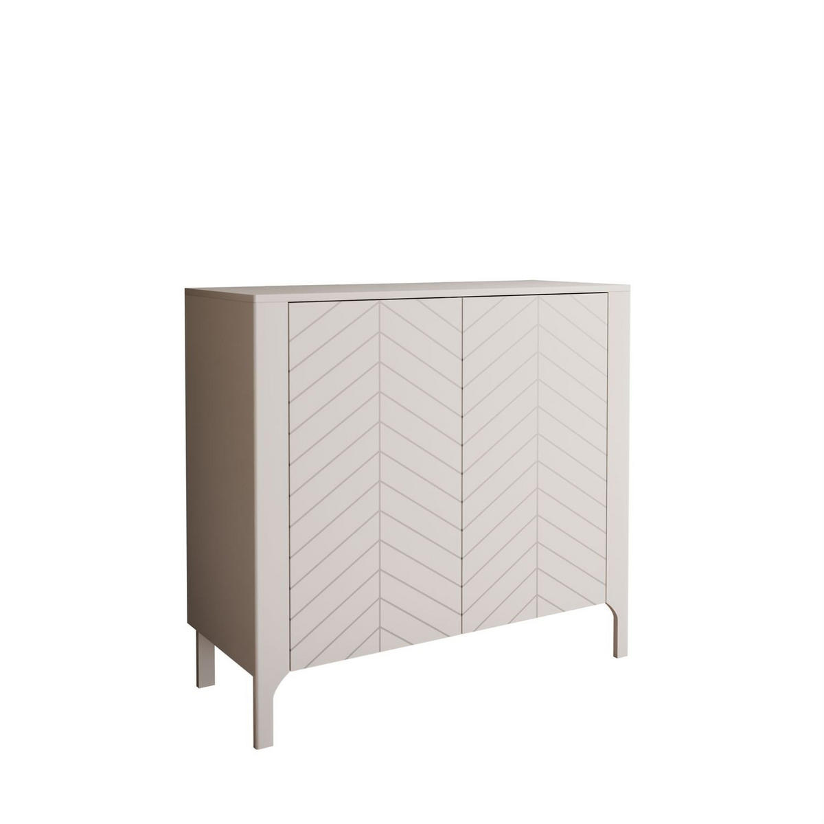 ZWEITÜRIGE Highboard LUMI 103 cm, Kaschmir - Kaschmir, Holzwerkstoff (103/95/41cm) - Lookway