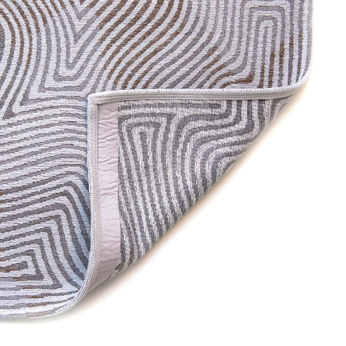 TEPPICH In-/Outdoor Flachgewebe WHITE HORIZON 80 x 250 cm - Grau, Textil (80/250cm) - Novatrend