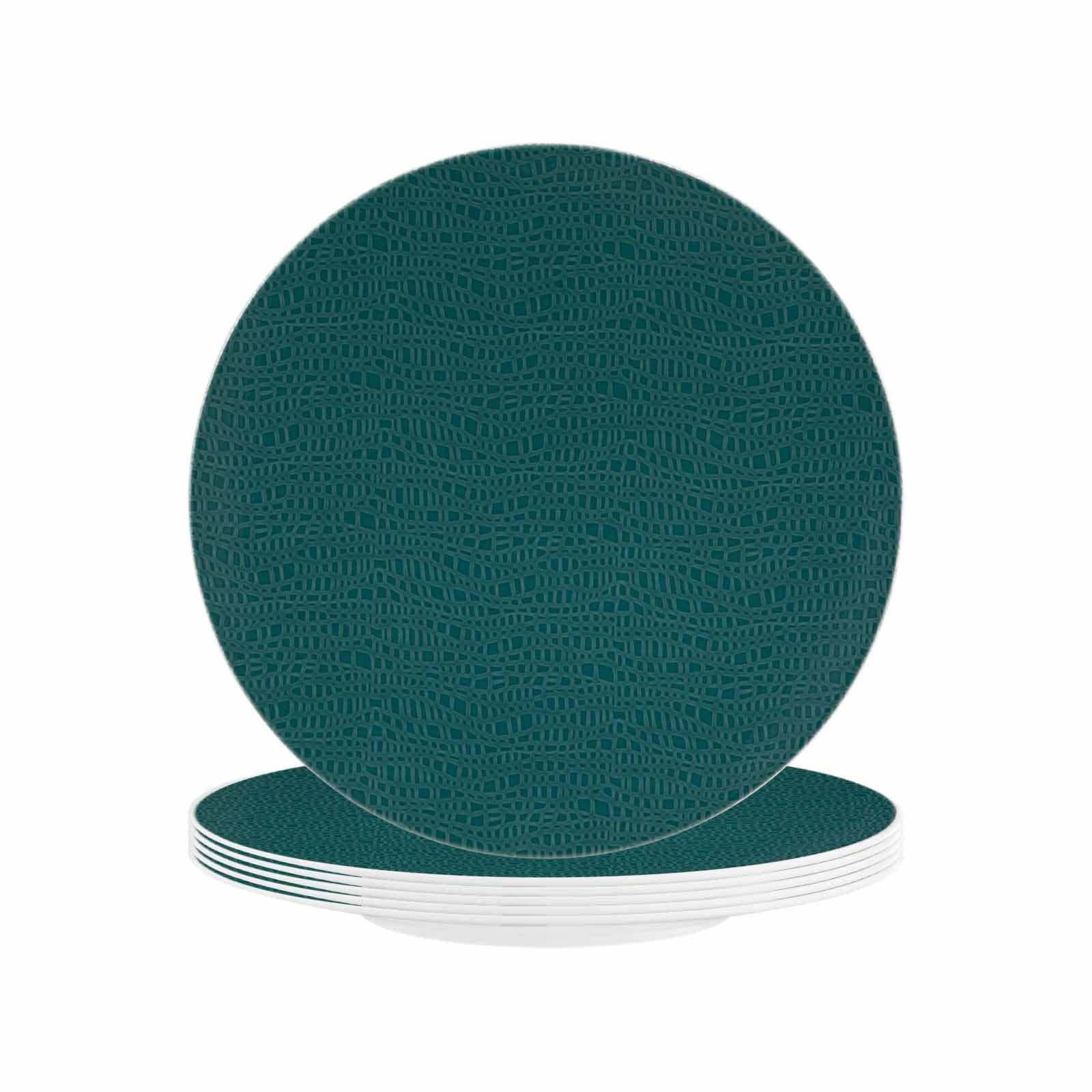 FRÜHSTÜCKSTELLER Life Fashion Trendy Petrol ø 22,5 cm 6er Set - Petrol, Keramik (22.5cm) - Seltmann Weiden
