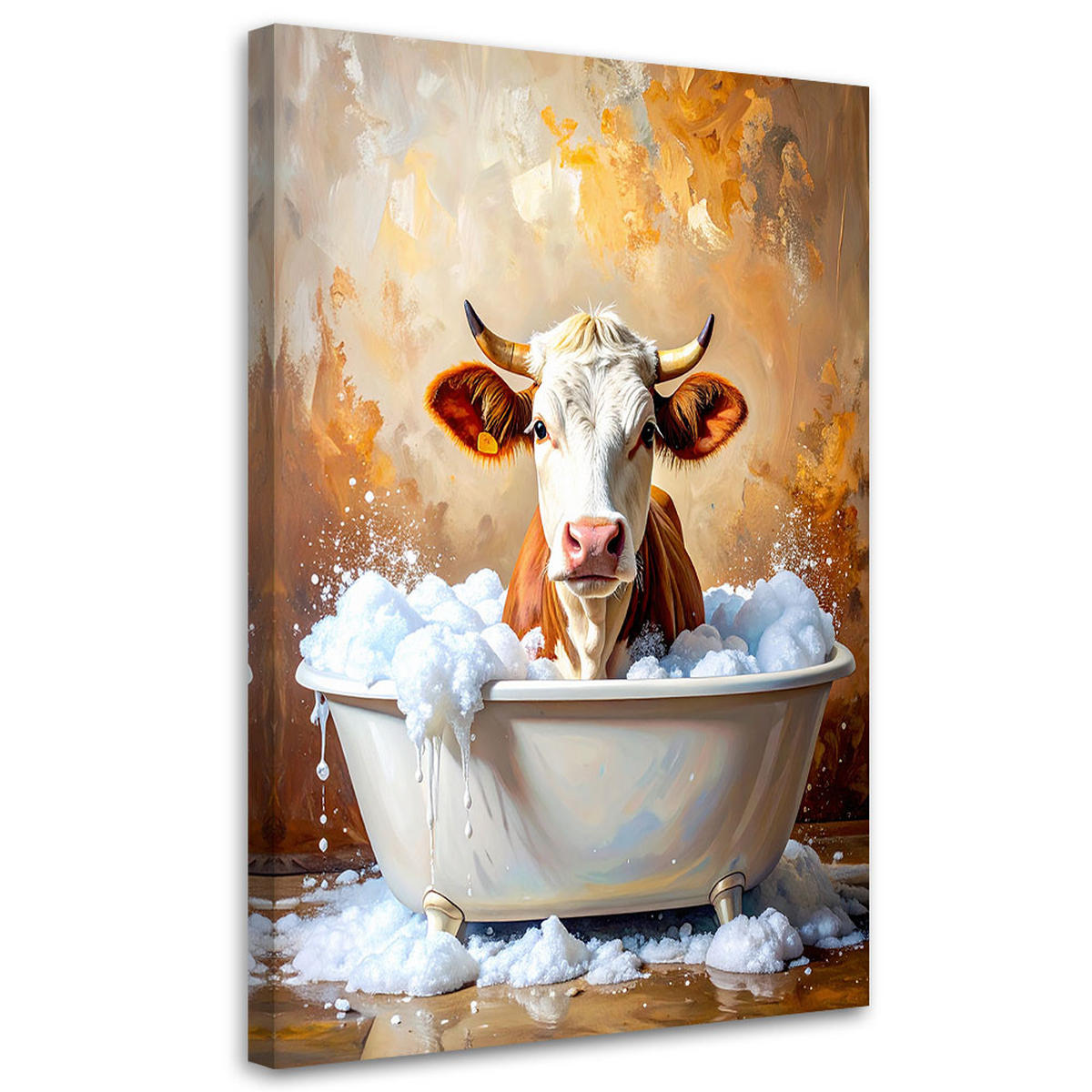 LEINWANDBILD Tiere 70x100cm - Beige, Textil (70/100cm) - Feeby