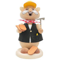 RAUCHFIGUR Hamster Dachdecker 18 cm - Multicolor, Holz (12/18/0.1cm)