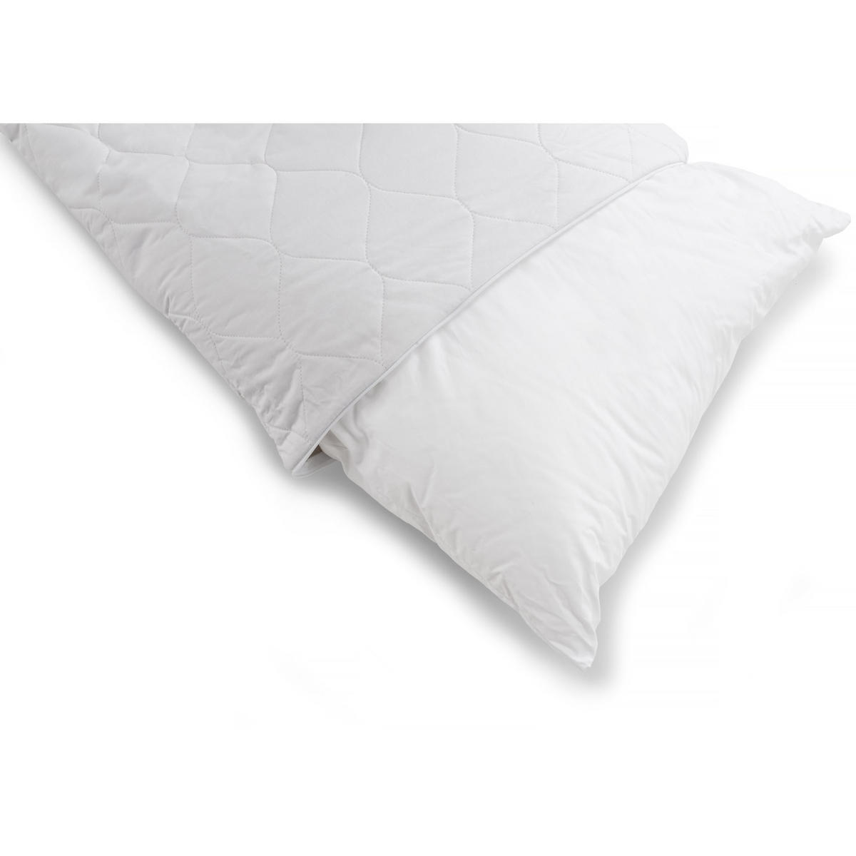 KISSEN LUXURY SILK BEDDING, Seide - Weiß, Textil (60/60cm) - WOODEK