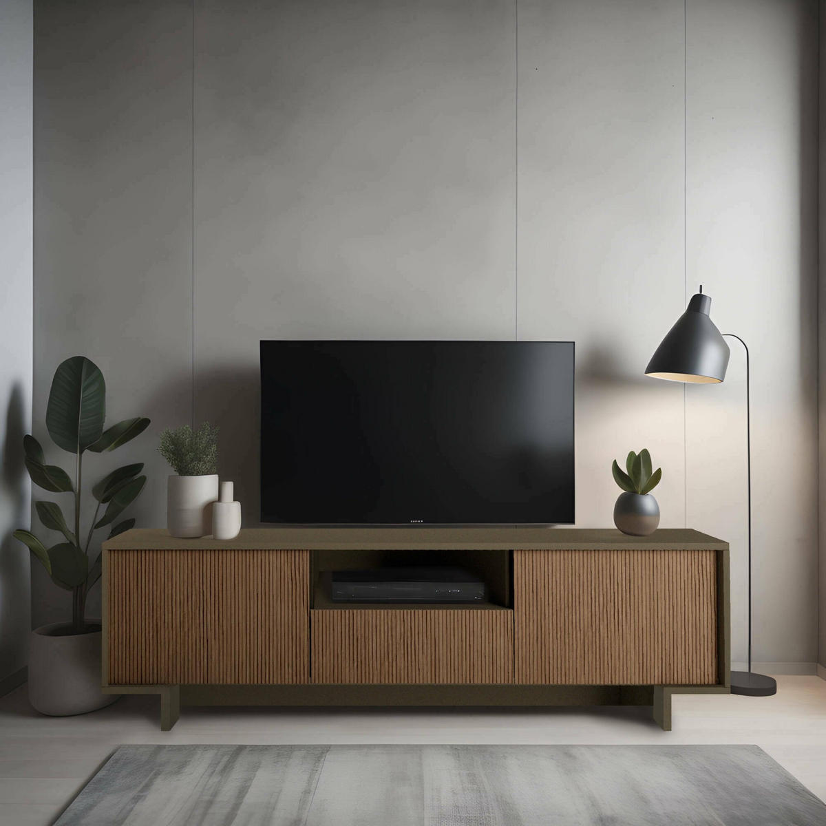 FERNSEHSCHRANK Braun, Nussbaum 42/170/48 cm - Braun, Holzwerkstoff (170/48/42cm) - DMORA