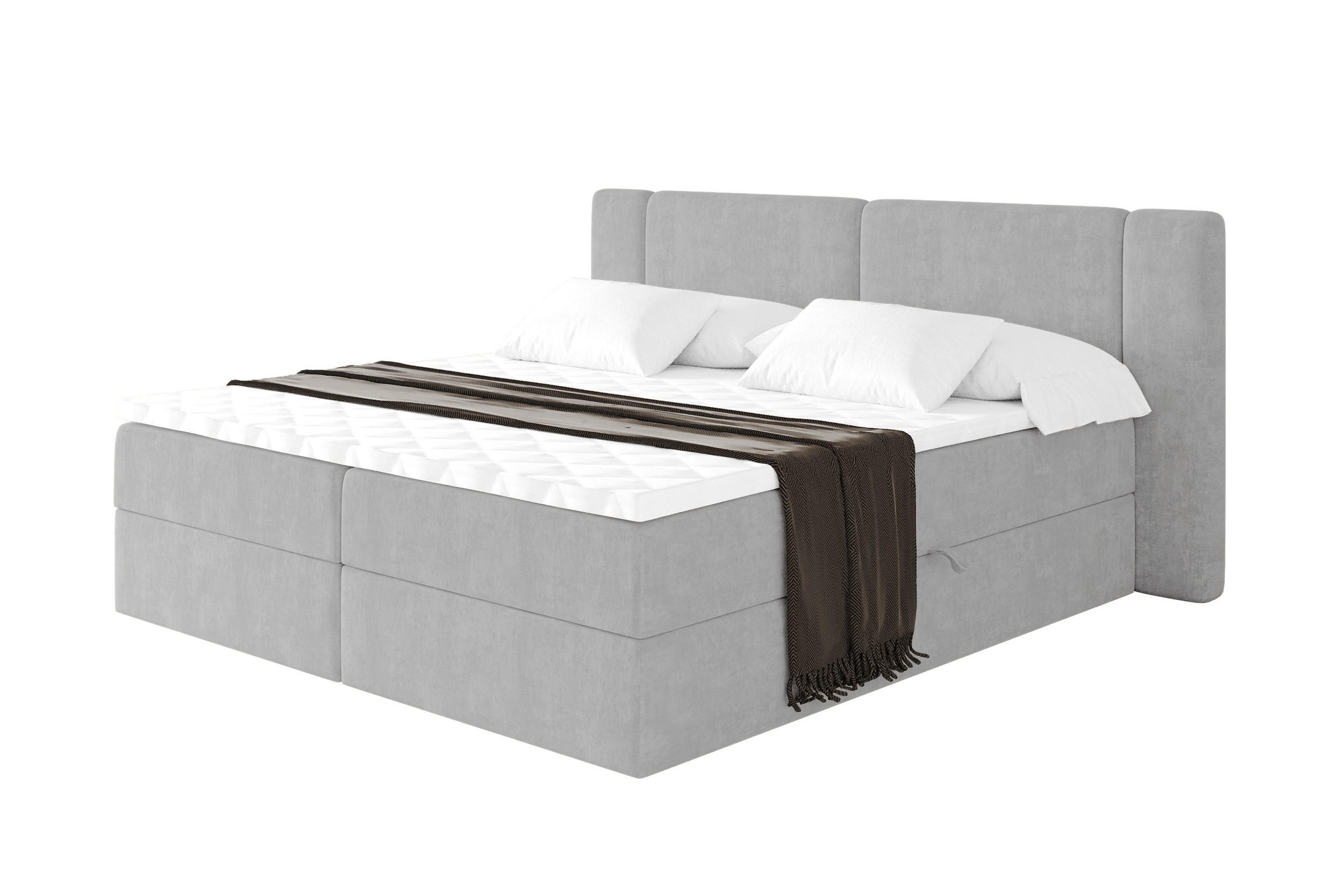 ALTDECOR POSTEL boxspring s matrací H4 - EVON - 120x200 cm Šedá