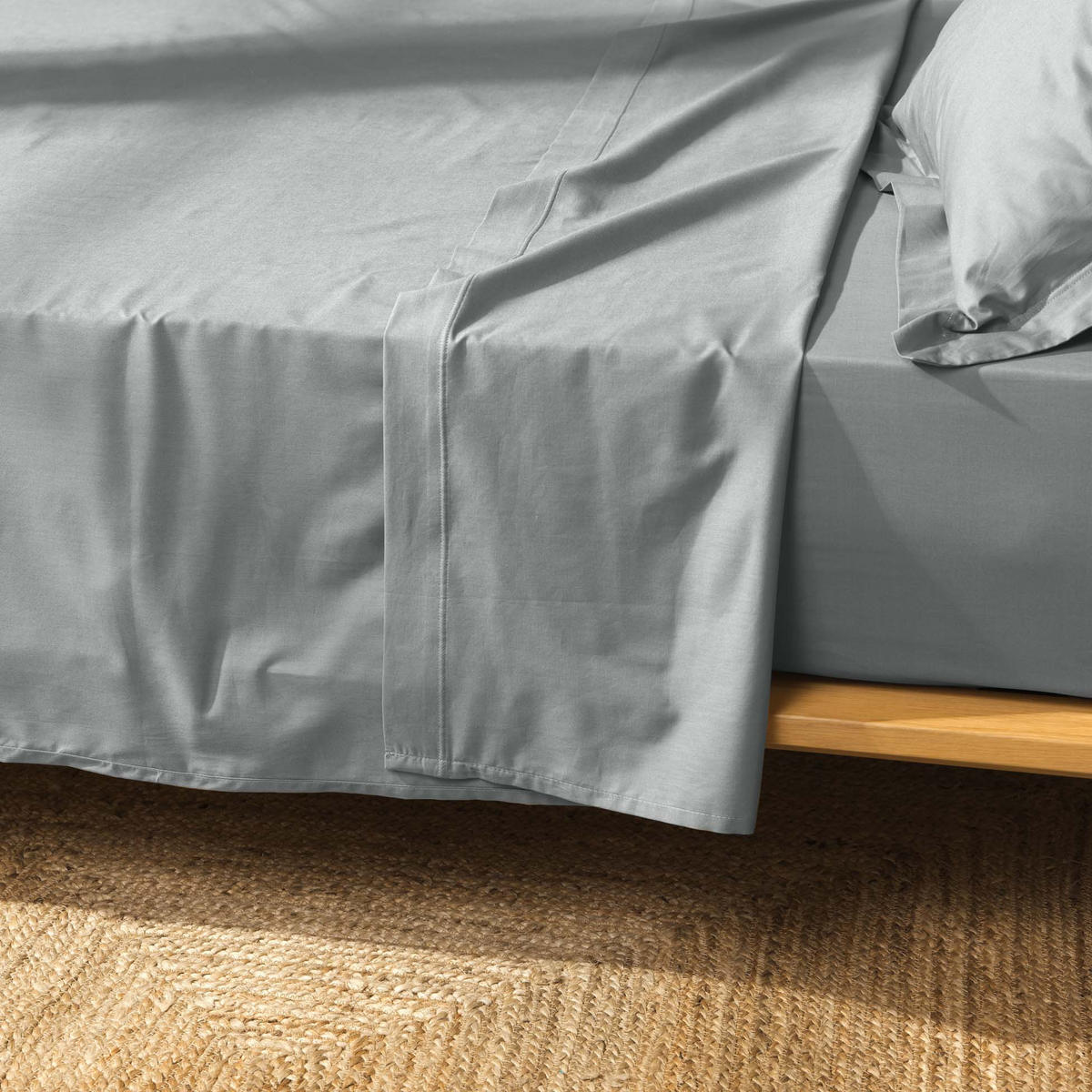 BAUMWOLL-BETTAUFLAGE Biolina 300/240 cm - Grau, Naturmaterialien (240/300cm) - Douceur d´intérieur