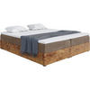 BOXSPRINGBETT LOFTY BOX - Braun, Holzwerkstoff (120/220cm) - Meblini