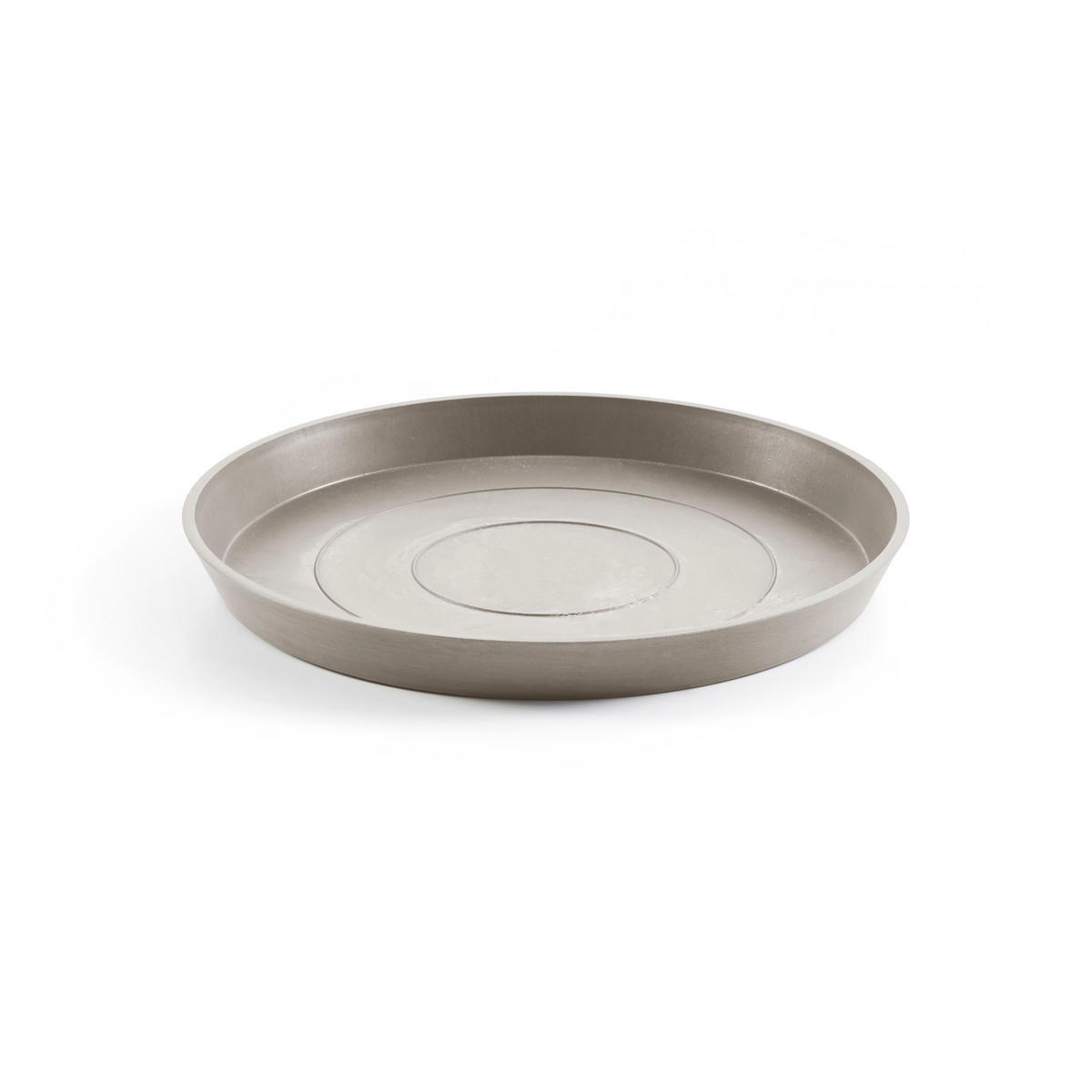 BLUMENTOPFUNTERSETZER rund 50,5/50,5/3,5 cm Taupe - Taupe, Kunststoff (50.5/3.5cm) - Ecopots