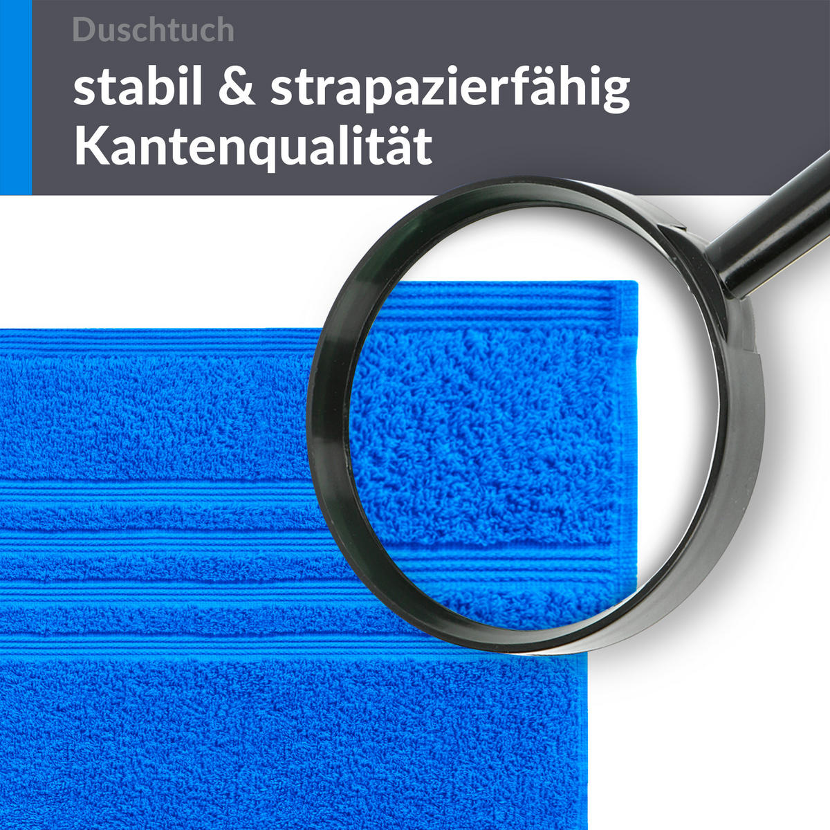 DUSCHTUCH London Karibik Blau 2er Set 70x140 - Hellblau, Textil (70/140cm) - Lashuma