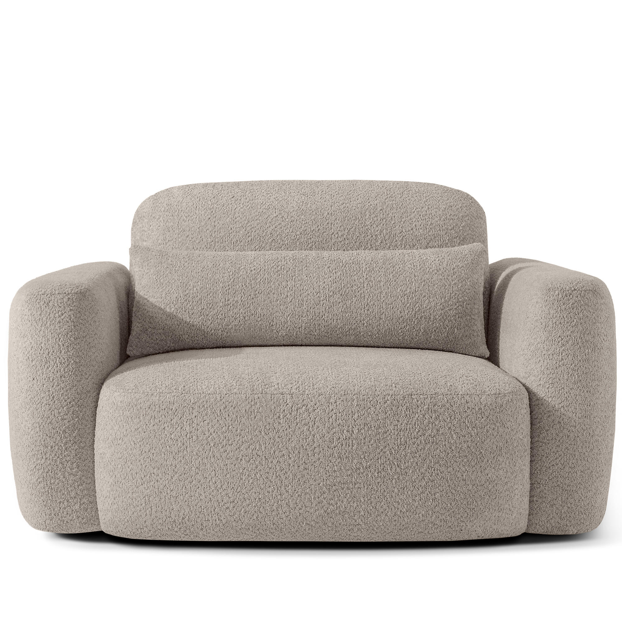 SESSEL ELOSA - Grau, Holz/Textil (145/85/115cm) - KONSIMO®
