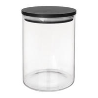 VORRATSGLAS Black-Design 600 ml Transparent - Transparent, Glas (9/12/9cm) - Orion 