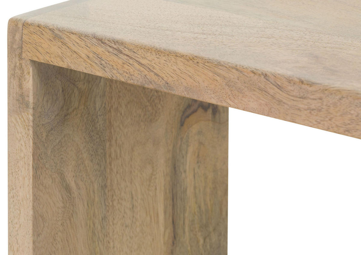 WANDREGAL Mango 45x20x30 weiß lackiert TORONTO #342 - Weiß, Holz (45/30/20cm) - Massivmoebel24
