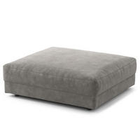 POLSTERHOCKER - Schwarz/Grau, Kunststoff/Textil (105/38/117cm) - home24