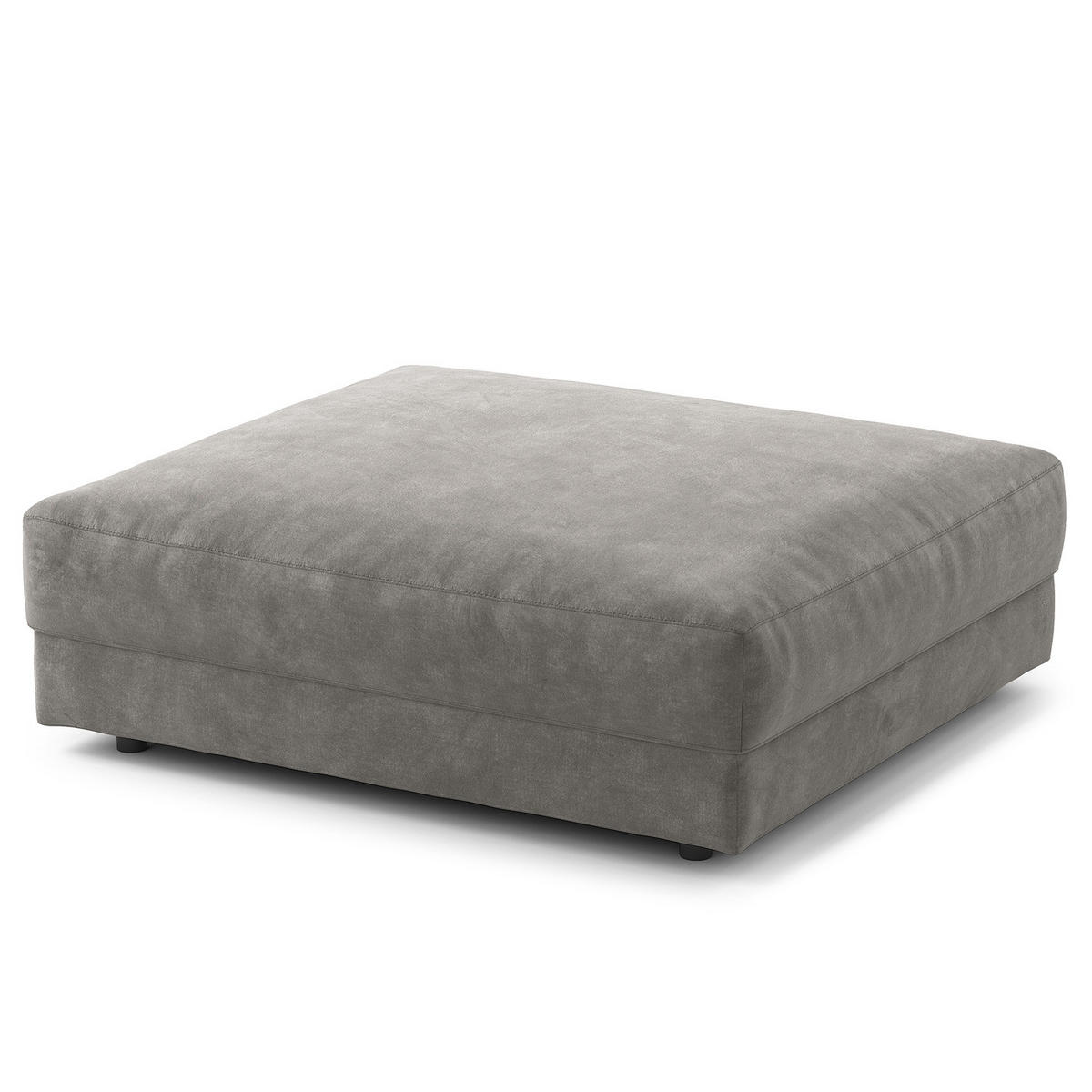 POLSTERHOCKER - Schwarz/Grau, Kunststoff/Textil (105/38/117cm) - home24