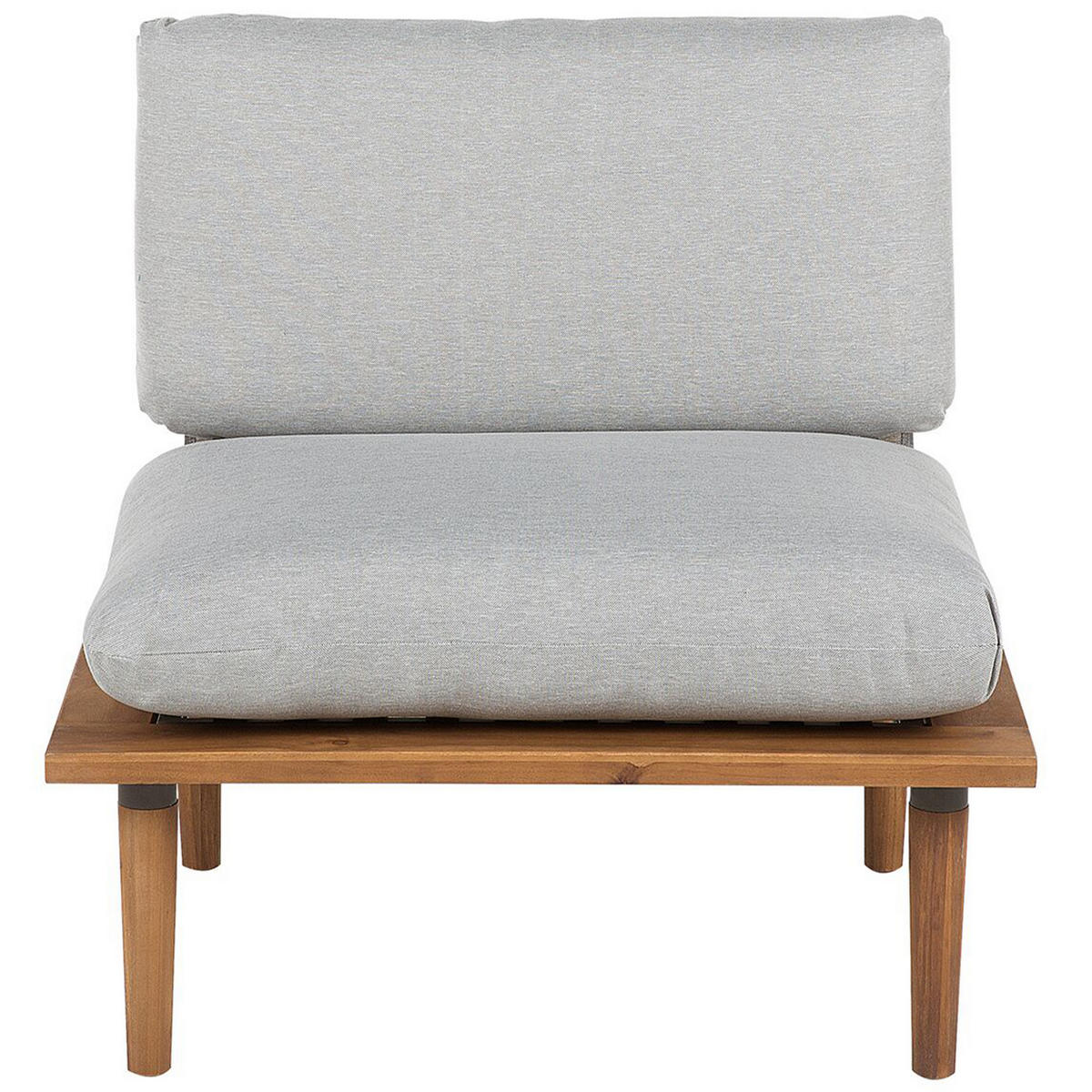 4-SITZER LOUNGE SET Akazienholz Grau Frascati - Grau, Holz - Beliani