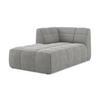 SOFAELEMENT Links Bouclé Stoff Grau - Hellgrau/Schwarz, Holzwerkstoff/Kunststoff (101/77/175cm) - Makamii