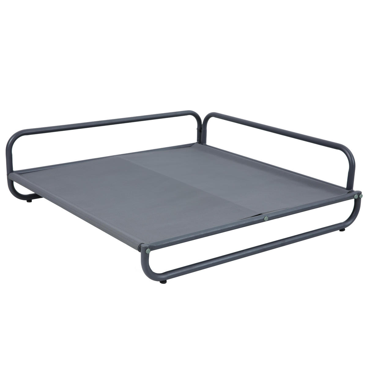 ECKSESSEL MIT STRUKTUR, Grau - Grau, Textil (97/77/97cm) - Oviala