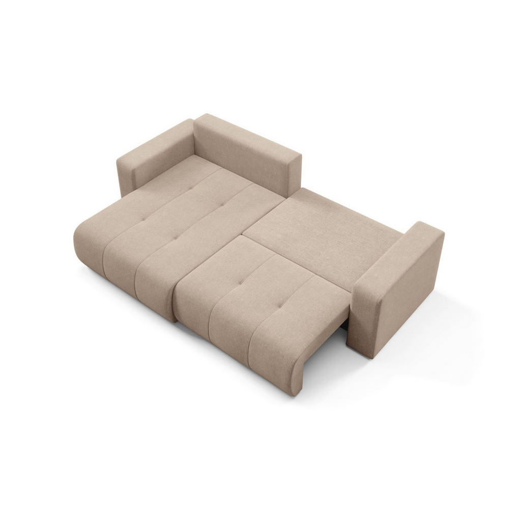 Thumbnail - Fun Möbel Ecksofa, Beige, Textil, Ottomane links, 244x149 cm, Wohnzimmer, Sofas & Couches, Wohnlandschaften, Ecksofas