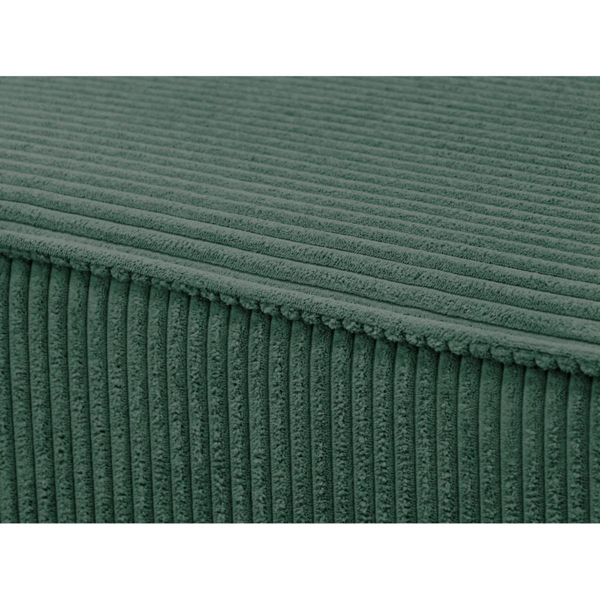 ECKSCHLAFSOFA Primo L dunkelgrün - Dunkelgrün/Schwarz, Textil (290/185cm) - Beautysofa