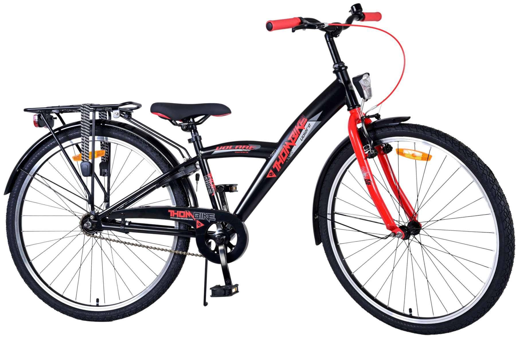 KINDERFAHRRAD Thornbike - Jungen - 26 Zoll - Rücktritt + Handbremse - Rot - Rot, Metall (77cm) - TPFSports