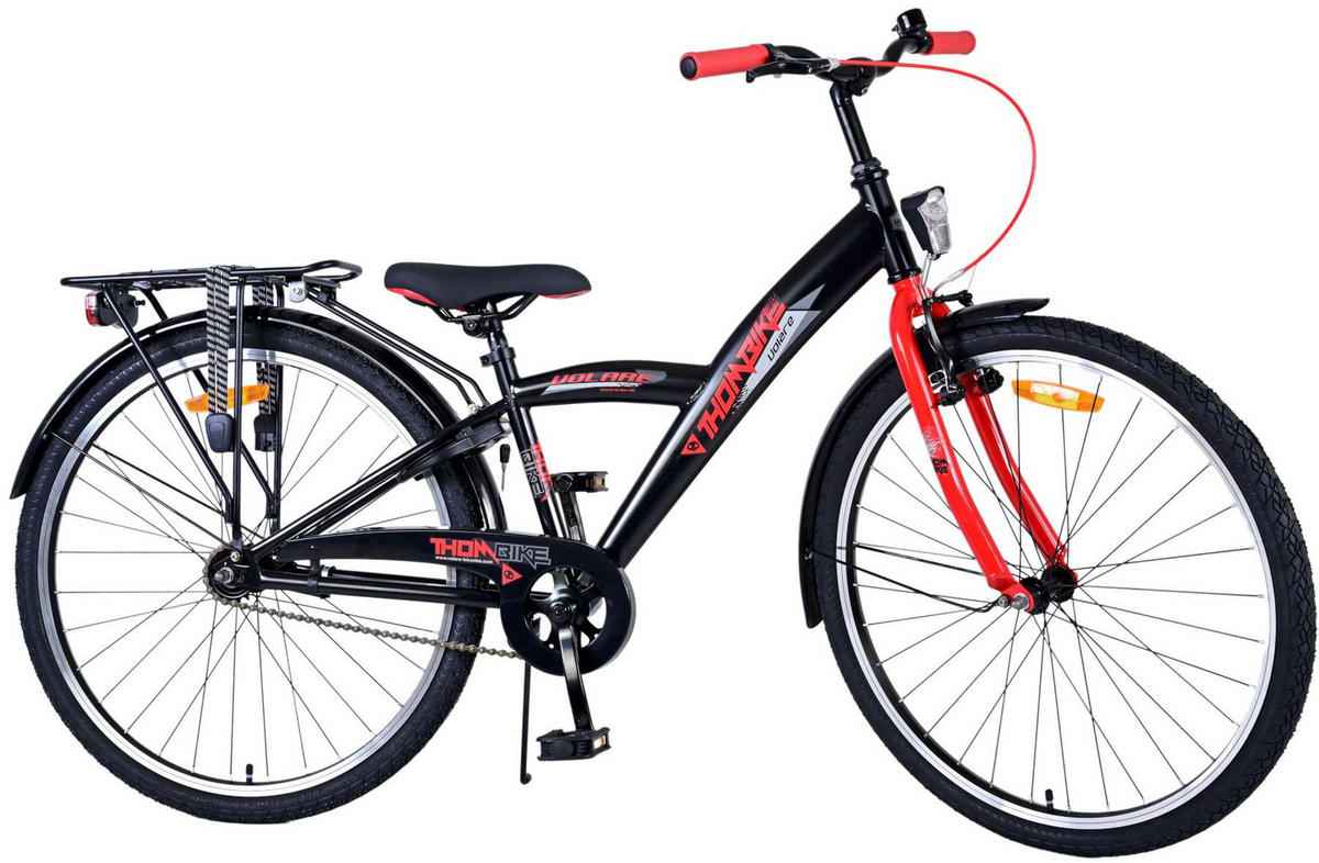 KINDERFAHRRAD Thornbike - Jungen - 26 Zoll - Rücktritt + Handbremse - Rot - Rot, Metall (77cm) - TPFSports