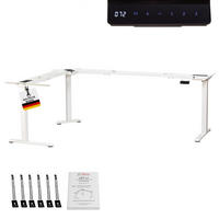 ECK TISCHGESTELL HÖHENVERSTELLBAR Lift L7 weiss - Weiß, Metall (68/180/118cm) - Albatros