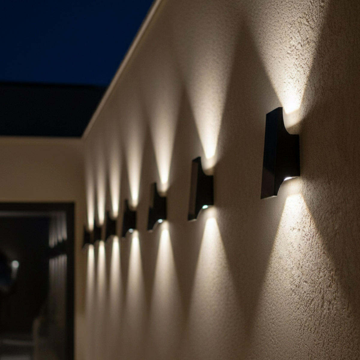 DAYLOR 700LM Solar-Wandleuchte - Schwarz, Kunststoff (21/10/7cm) - Lumisky