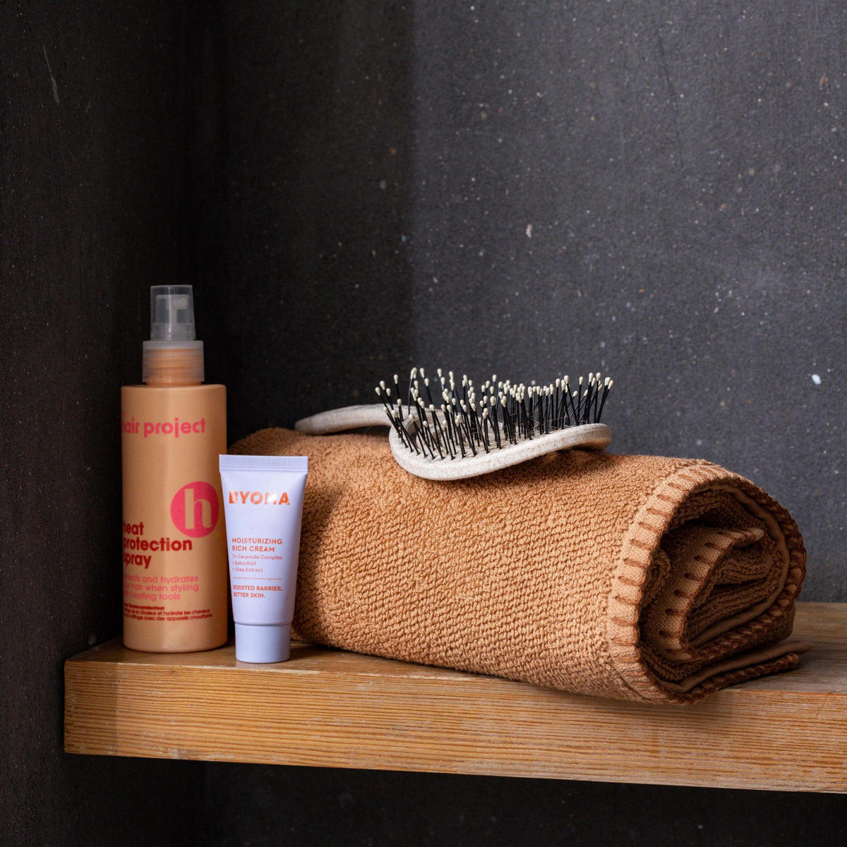 GÄSTETUCH Bora zimt 30 x 50 cm - Braun, Textil (30/50cm) - Vivaraise