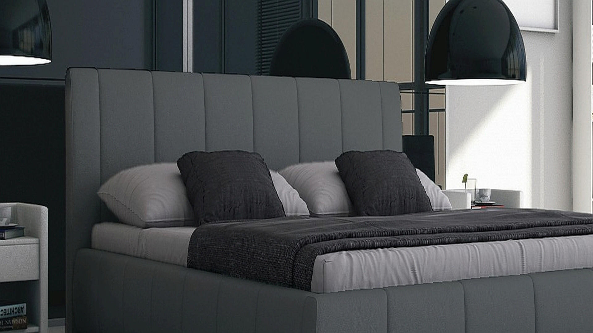 POLSTERBETT Luna 140 Grau - Grau, Leder (140/200cm) - Sedex