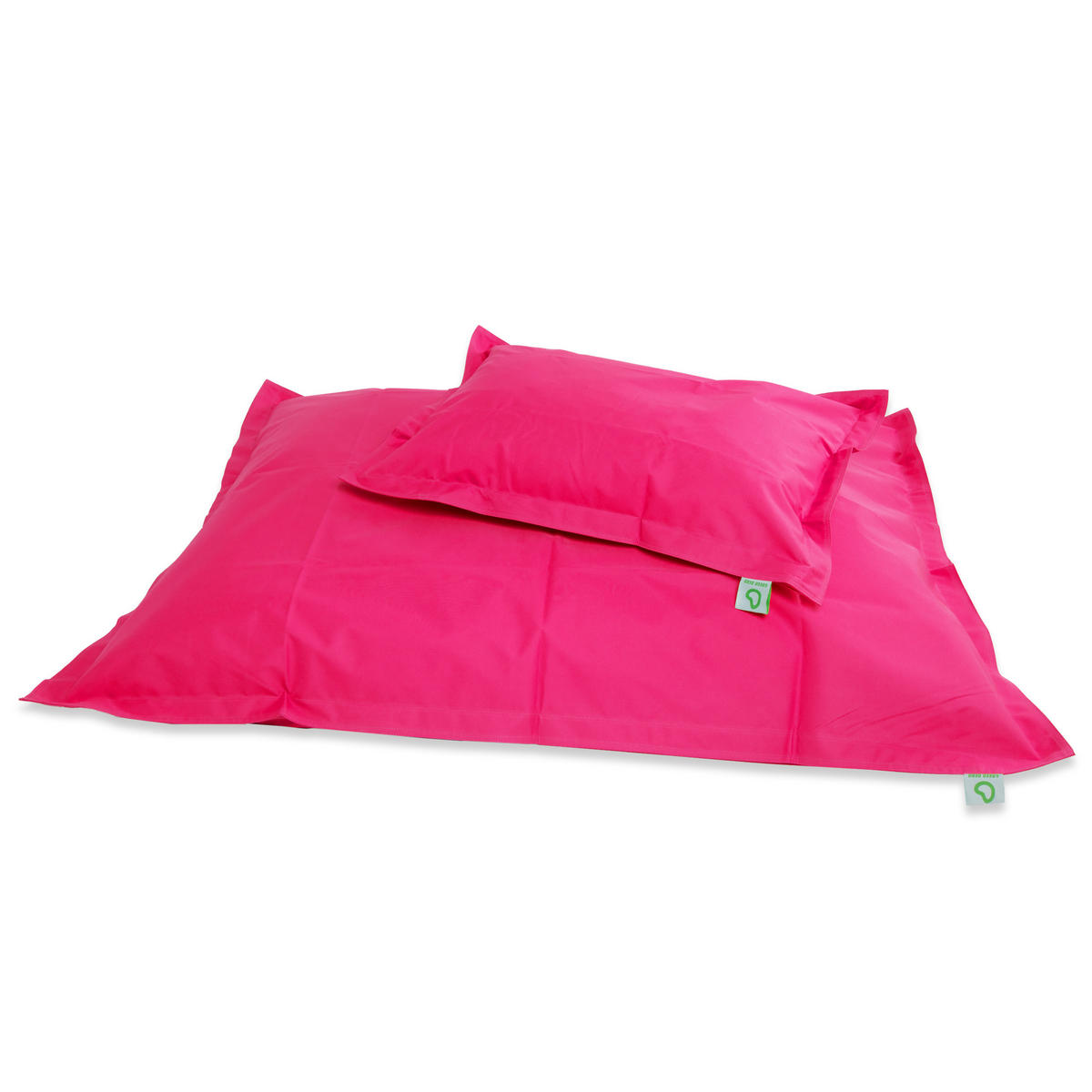 SITZSACK XXL 2er Set "Square" + "BeBi" - Pink, Textil (140/25/180cm) - Green Bean
