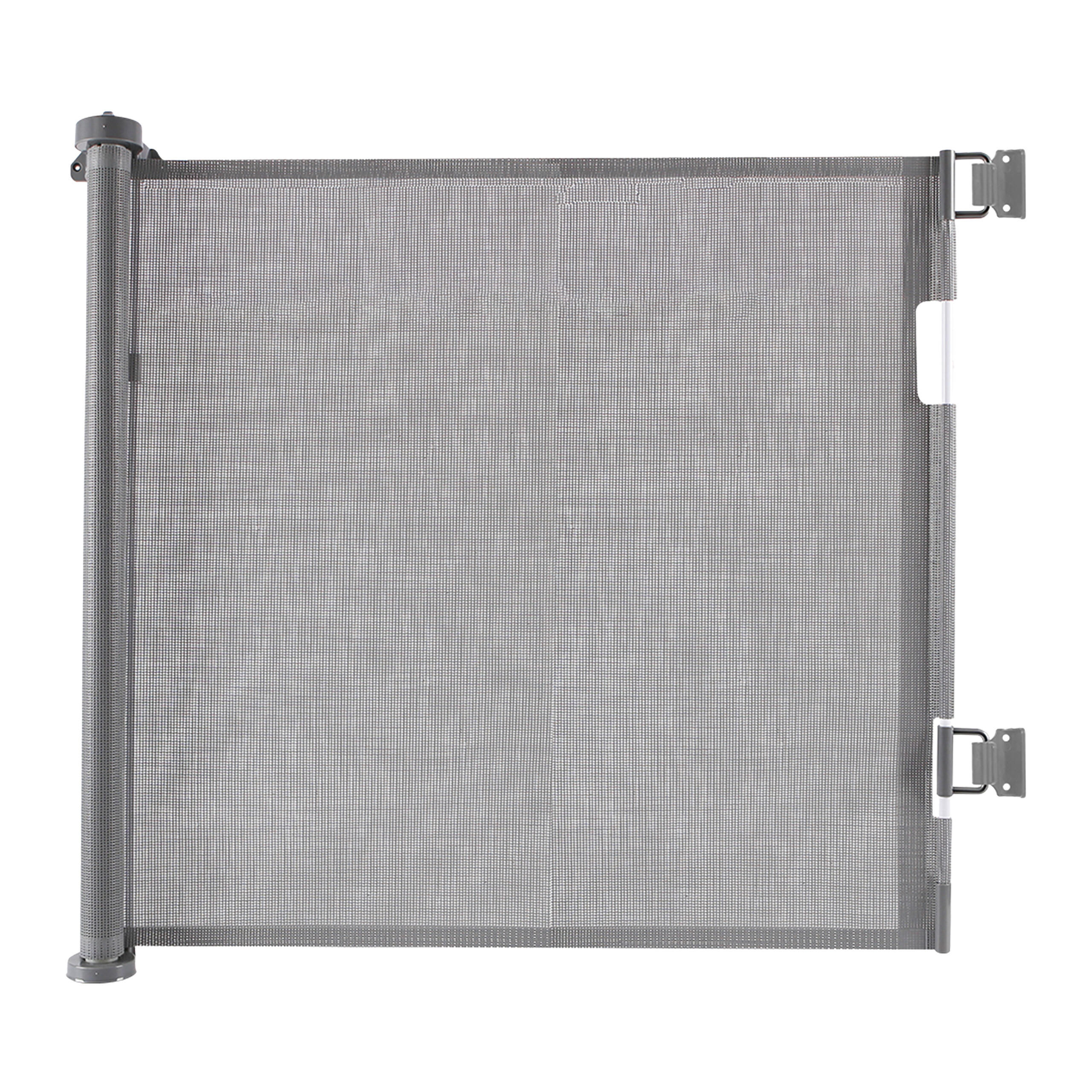 Relaxdays ZÁBRANA Šedá výsuvná síťovaná 150 cm