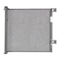 TÜRSCHUTZGITTER - Grau, Kunststoff/Metall (150/1cm) - Relaxdays